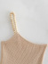 single-shoulder beaded suspender slim knitted vest NSAM134880