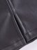 pocket stitching slim high waist solid color imitation leather skirt NSAM134886