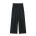 high waist wide-leg solid color silk satin trousers NSAM134889