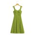 High Waist Slit Sling backless slim floral Dress NSAM134894