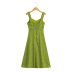 High Waist Slit Sling backless slim floral Dress NSAM134894