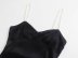 pearl suspender backless slim slit solid color silk satin dress NSAM134895