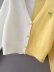 v-neck long sleeve slim short color matching knitted cardigan NSAM134902