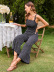 sling backless high waist wide-leg straight floral jumpsuit NSJKW134972