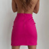 falda tubo con abertura en la cintura de color liso NSSQS134985