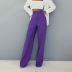 solid color high waist loose trousers NSSQS134987