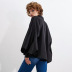 camisa de satén de manga larga con farol de color liso NSSQS135000