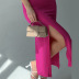 solid color cotton backless slit slip dress NSSQS135006