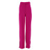 pantalones rectos alargados de cintura alta de color liso NSSQS135008