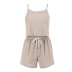 solid color cotton loose camisole shorts two-piece lounge set NSSQS135010