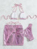 snakeskin pattern drawstring straps bikini short skirt three-piece swimwear NSCSY135096
