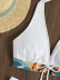 conjunto de traje de baño con top de cuello halter y boxers con estampado floral NSCSY135108