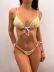bikini con tiras ajustables y estampado floral NSCSY135113