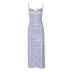 backless suspender low-cut high waist floral dress NSHTL134368