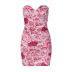 backless slim tube top slim flower print dress NSHTL134370
