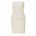 tube top backless slim short solid color dress NSLGF134537