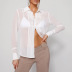 lapel halter neck corset tight shirt vest two-piece top set NSYDL135655