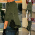 falda irregular con lazo plisado lateral con cordón de color liso NSYDL135659