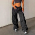 solid color loose casual wide-leg pants NSGXF135714