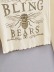 Camiseta corta y corta con estampado de abeja larga con cuello de pico Fungus edge NSXDX135750