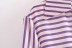 V-neck Lapel Irregular Striped Long Sleeve Long Dress NSXDX135752