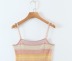 striped print knitted slip sheath dress NSXDX135761