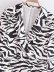 zebra pattern loose long sleeve suit jacket NSAM135769