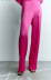 pantalones de pierna ancha de textura de satén de seda de cintura alta de color sólido NSAM135772