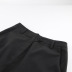 falda acampanada de cintura alta de color liso con abertura media NSSQS135808