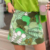 printed low waist short sheath skirt NSGXF135833