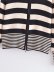 lapel striped long-sleeved full zipper cardigan NSAM135918