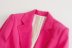 chaqueta de traje holgada de manga larga de color liso NSAM135922
