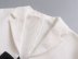 chaqueta de traje corta con ribete de lazo en contraste NSAM135924