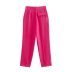 solid color front zipper straight-leg pants NSAM135925