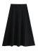 solid color pleated elastic waist A-line skirt NSAM135926