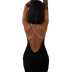 backless solid color back cross slip dress multi colors NSCBB135228
