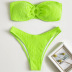 Bikini ahuecado de tela especial de color sólido NSOLY135242