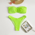 Bikini ahuecado de tela especial de color sólido NSOLY135242