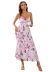 vestido lencero con estampado floral y escote halter NSJKW135286