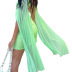 mesh tassel shawl round neck sleeveless sheath dress NSWWW135436