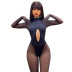 mesh stitching hollow long-sleeved pantyhose jumpsuit NSWWW135470