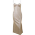 shiny pink bright rhinestone fishtail slip dress NSAFS135556