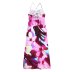 vestido lencero sin espalda y corte bajo con estampado floral NSAM136025
