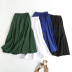 solid color high waist large skirt A-line long skirt  NSAM136049