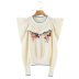 suéter de punto con flor de borde de hongo decorativo hecho a mano NSAM136063