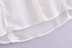 solid color long sleeve singl-breasted ruffled chiffon shirt NSAM136066