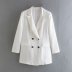 solid color long sleeve lapel satin texture suit jacket NSAM136075