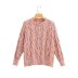 color bubble spots tie-dye knitted coarse twist sweater NSAM136076