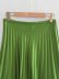 solid color side zipper high waist pleated midi skirt NSAM136082