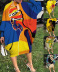 patterns printing turtleneck long sleeve dress multicolors NSSRX136088